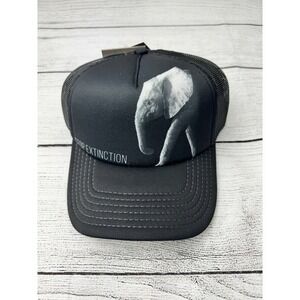 The Mountain Foam Snapback Trucker Cap Black Elephant Stop Extinction Nature New